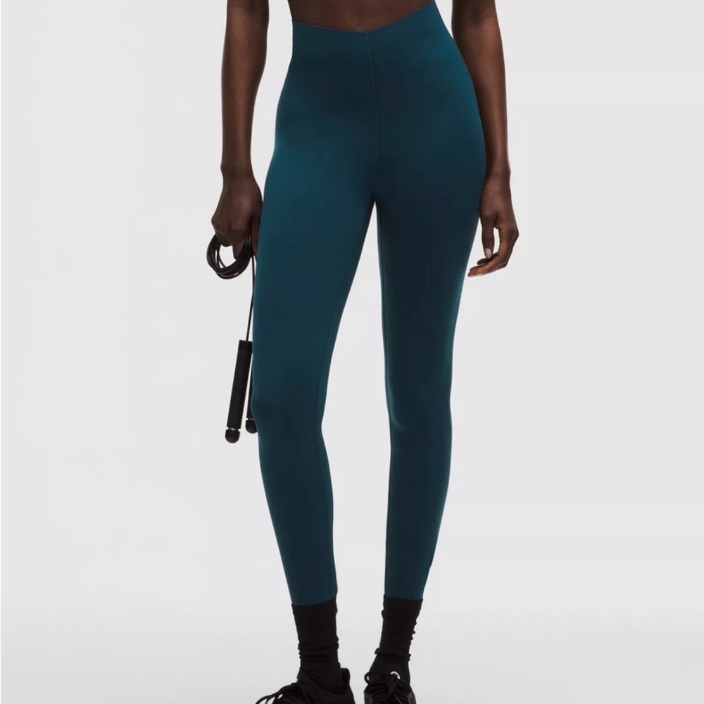 NWT Lululemon Glow Up Super High Rise Tight 25" Indochine Blue Size 6